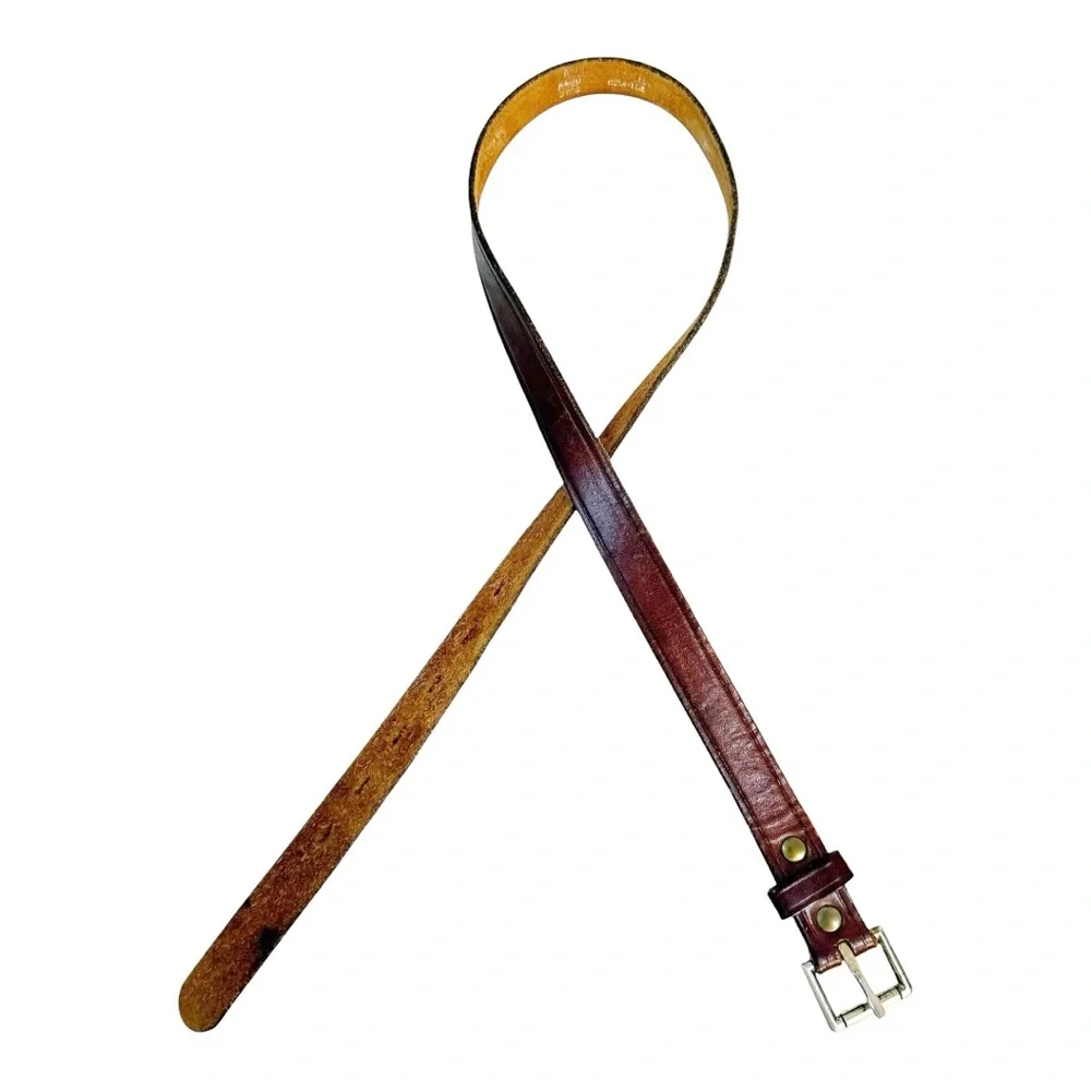 Classic Brown Leather Belt Size 32